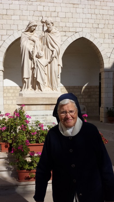 Sr. Margaret Bern at the convent of the Sisters of Nazareth