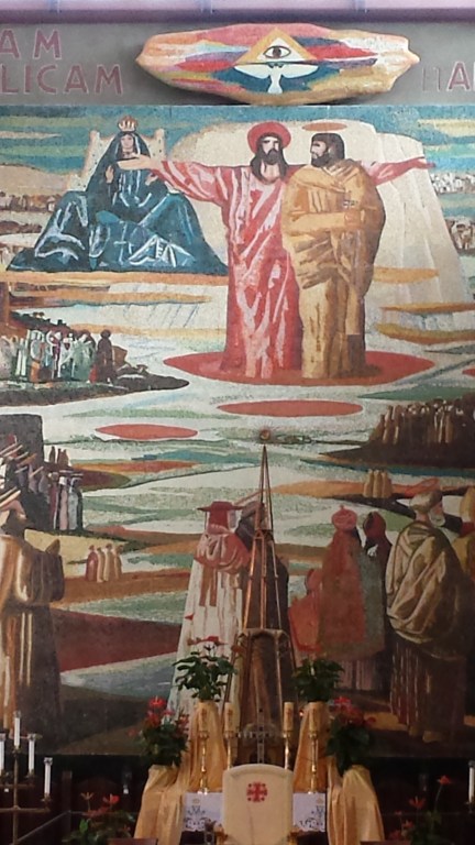 Painting above the altar in the Church of the Annunciation.