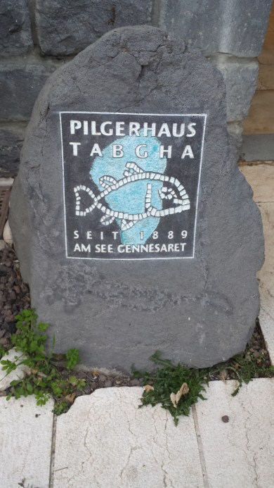 Sign of the Pilgrim House Where We Are Staying