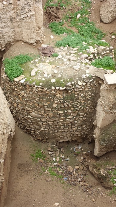 Fortress ruins in Jerico archaeological site.