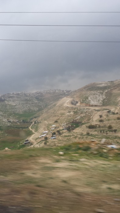 The small shacks are a Bedouin settlement.
