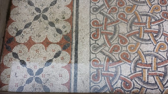 Remnant floor mosaics from Byzantine era.