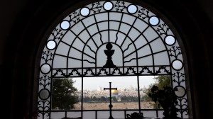 Window above th altar overlooking Jerusalem