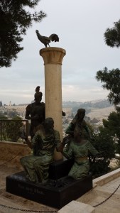 Statue outside St. Peter Gallicantu