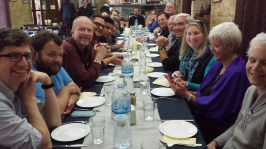 Our lunch table in Ramallah